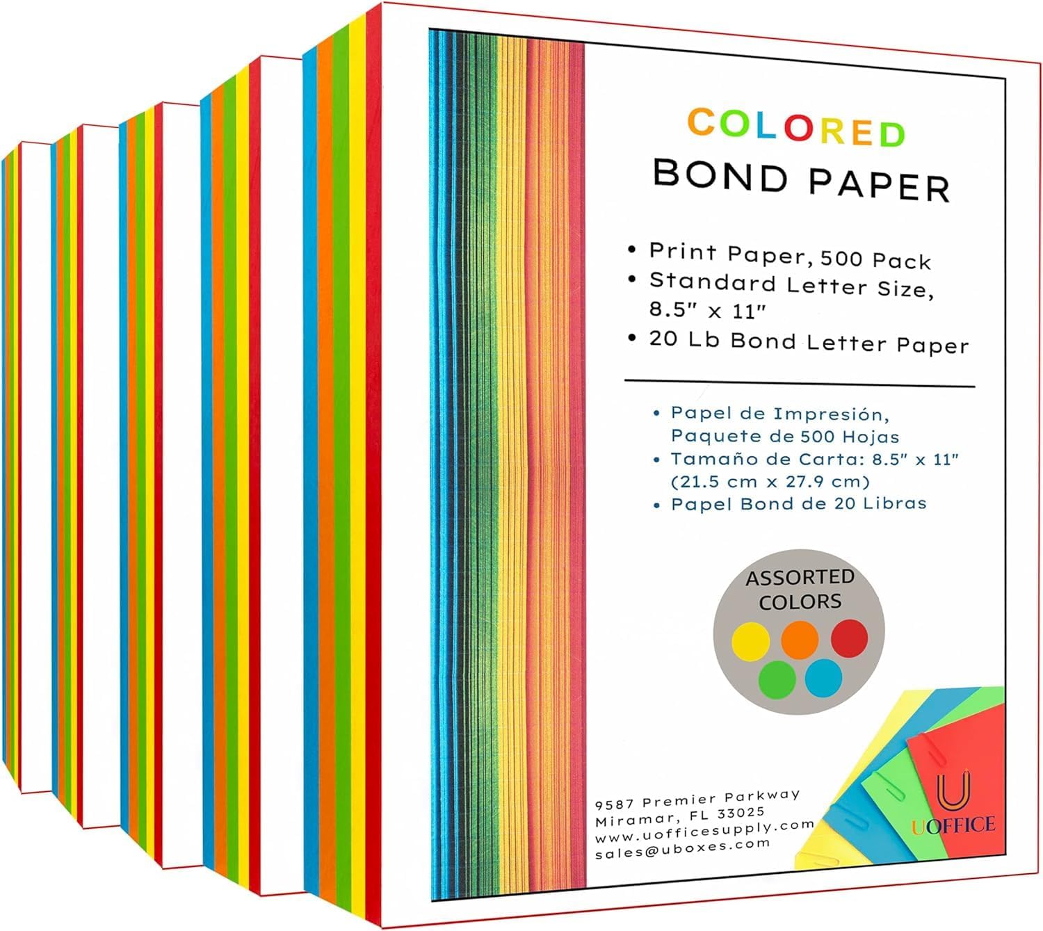 2500 Sheets 20 lb Copy Paper - UOFFICE Quality