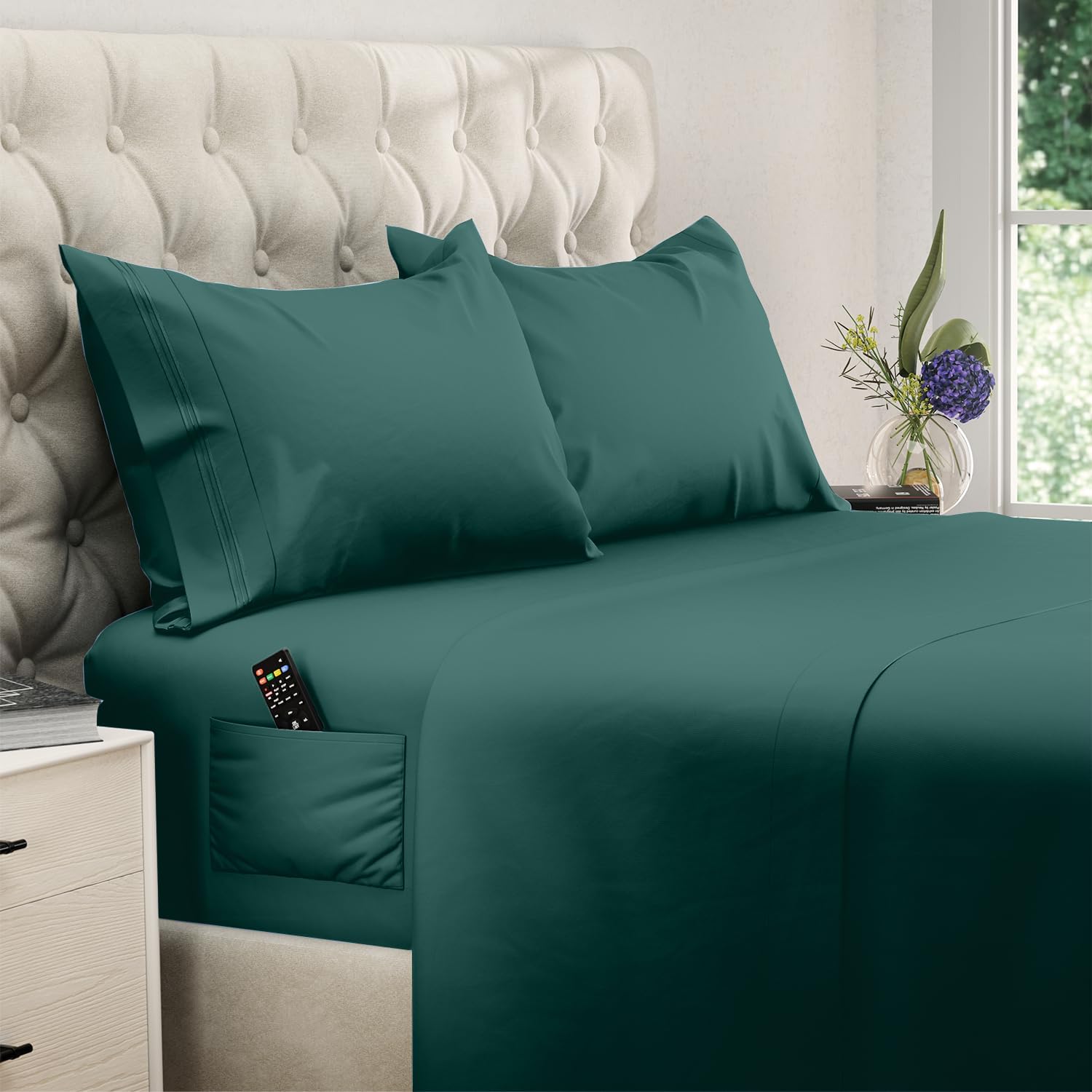 DREAMCARE Twin XL Sheets Set - Soft Cooling Bed Sheets with Pockets