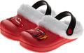 Disney Cars Lightning McQueen Clogs with Fleece Fur - Warm Kids Clogs