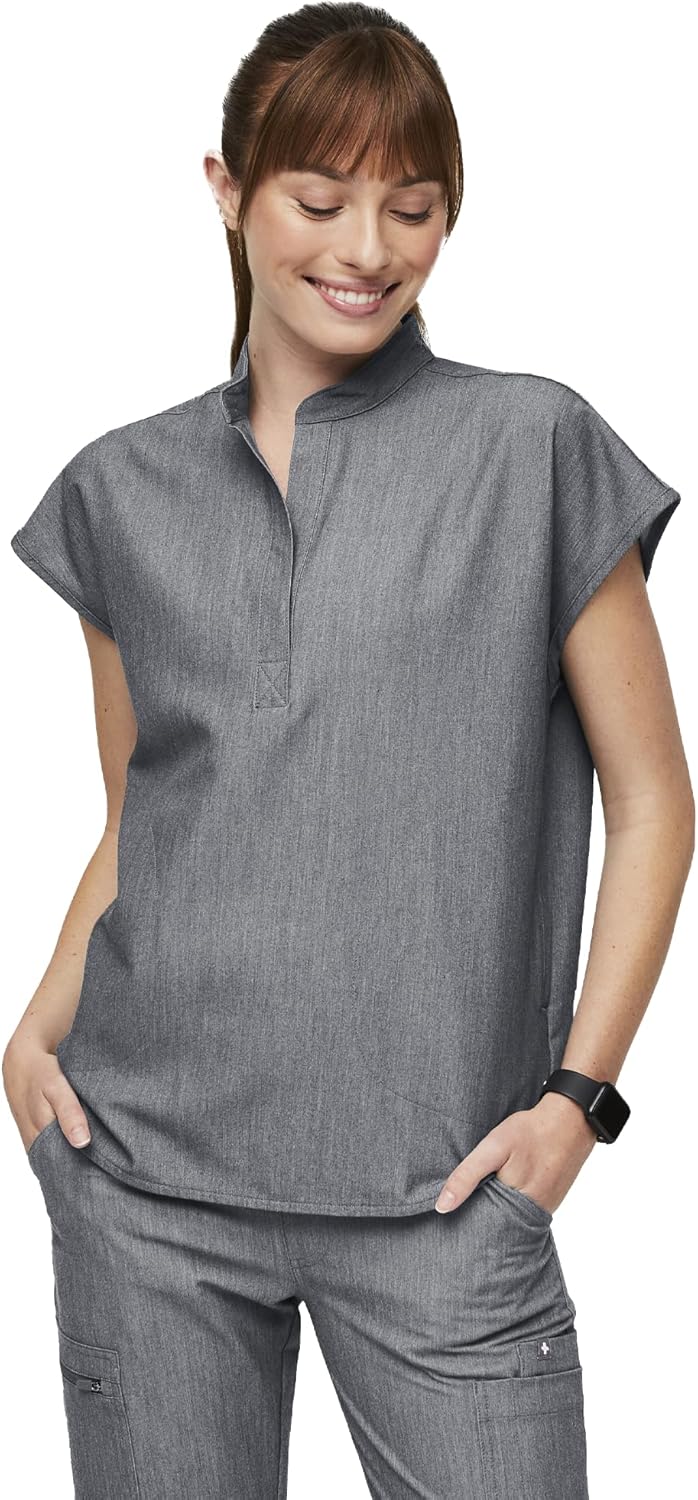 FIGS Rafaela Oversized Scrub Tops for Women with 3 Pockets