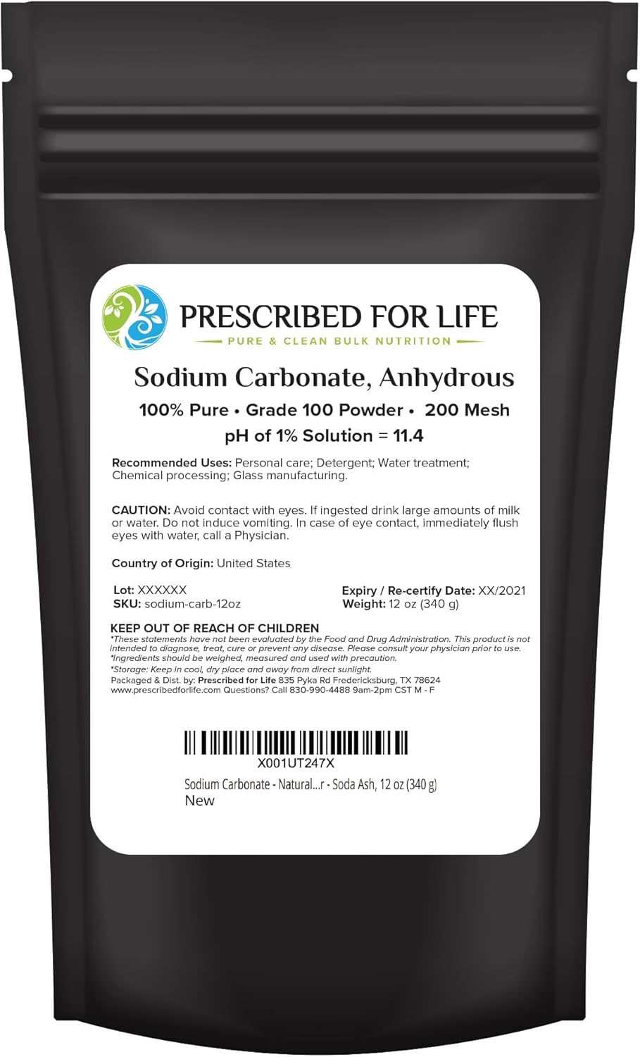 Natural Grade Sodium Carbonate Powder - Laundry Savior