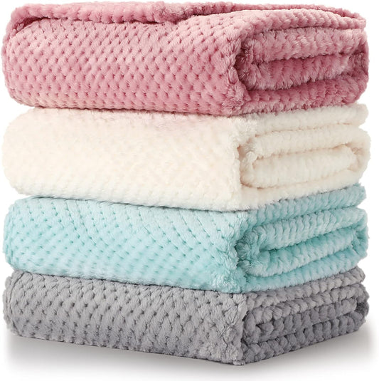 Ultra-Soft Baby Fuzzy Blanket Set | Cozy Flannel Fleece | Perfect for Crib & Travel