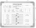Fitness Tracker Whiteboard 24 x 18 in Workout Calendar - Clear Weekly