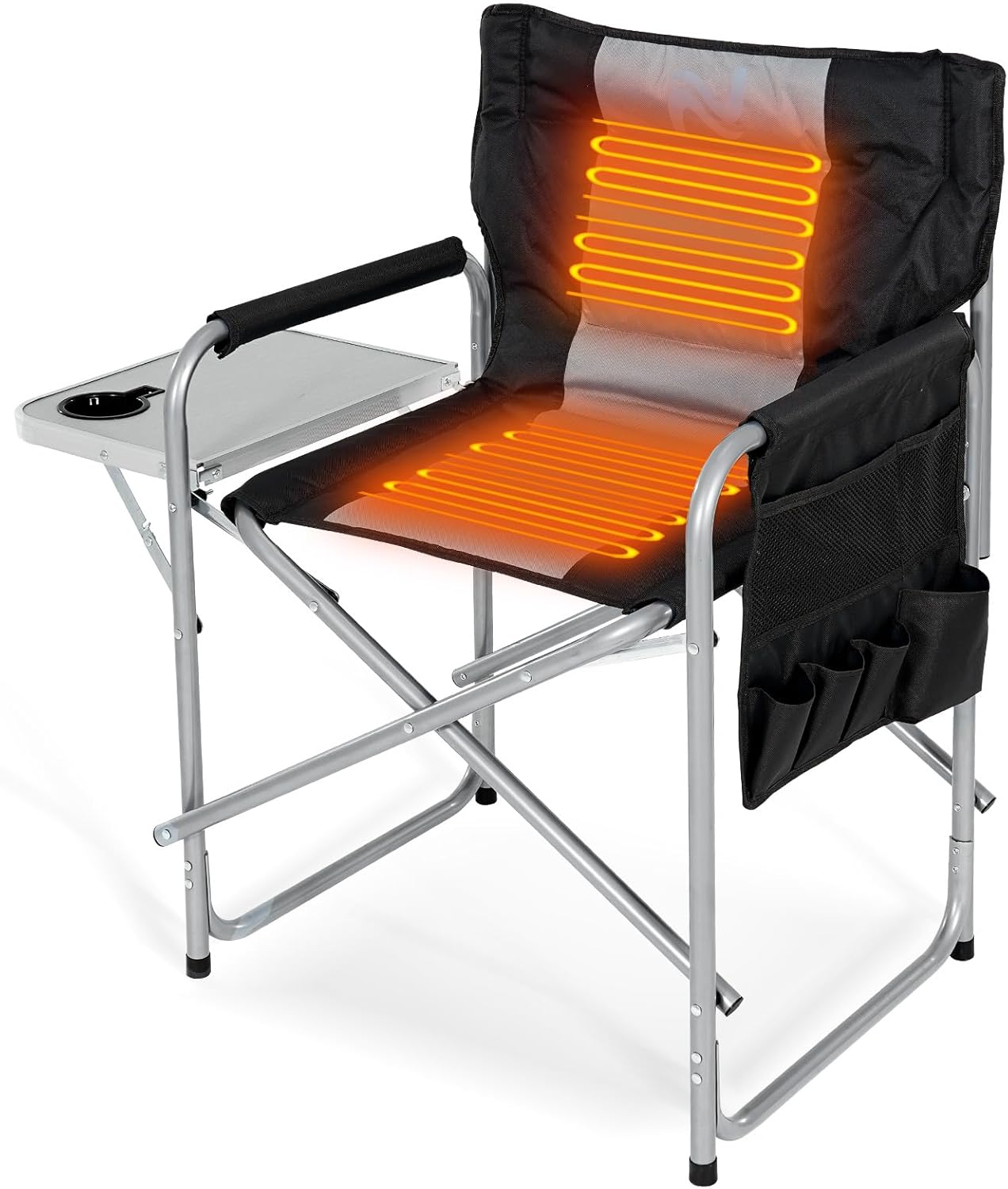 NAIZEA Heated Director Chair - Stay Cozy Outdoors!
