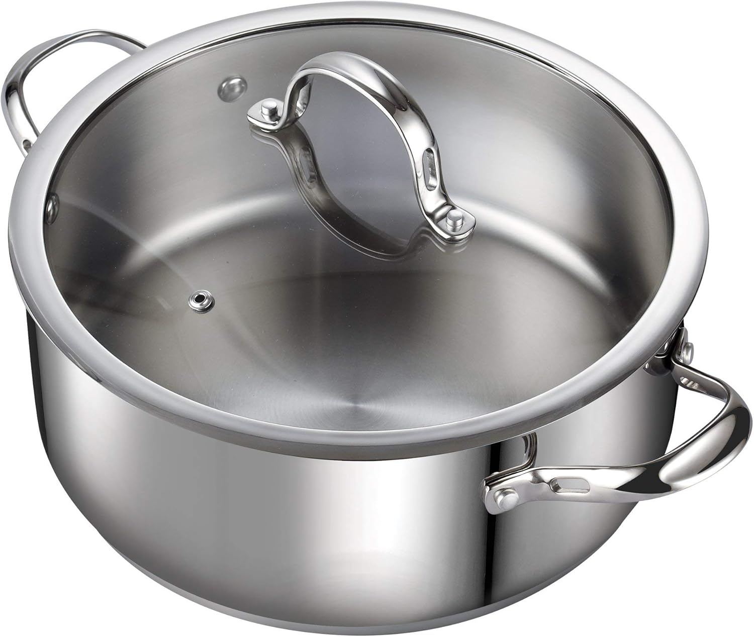 Cooks Standard 7-Quart Dutch Oven Casserole with Glass Lid