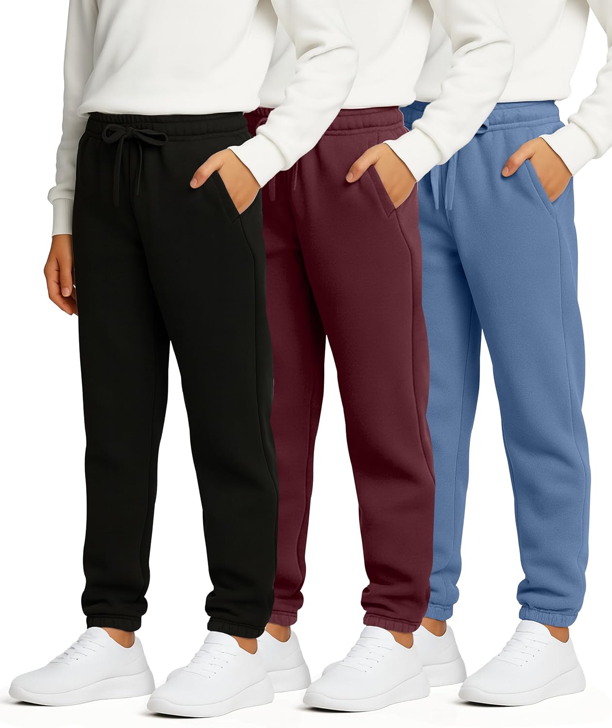 Boys Tech Fleece Jogger Active Sweatpants with Pockets