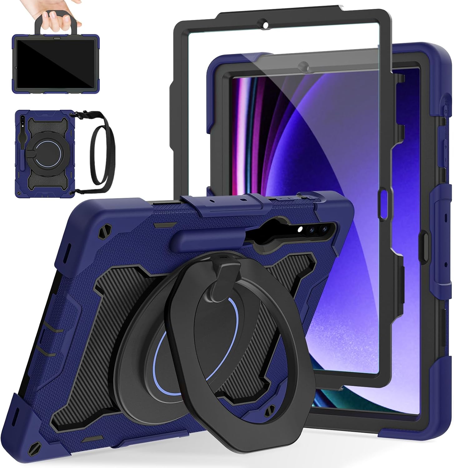 Shockproof Case for Samsung Galaxy Tab S10 Plus 12.4ft with Stand