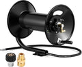 Pressure Washer Hose Reel 300ft Capacity - Heavy Duty Steel Manual