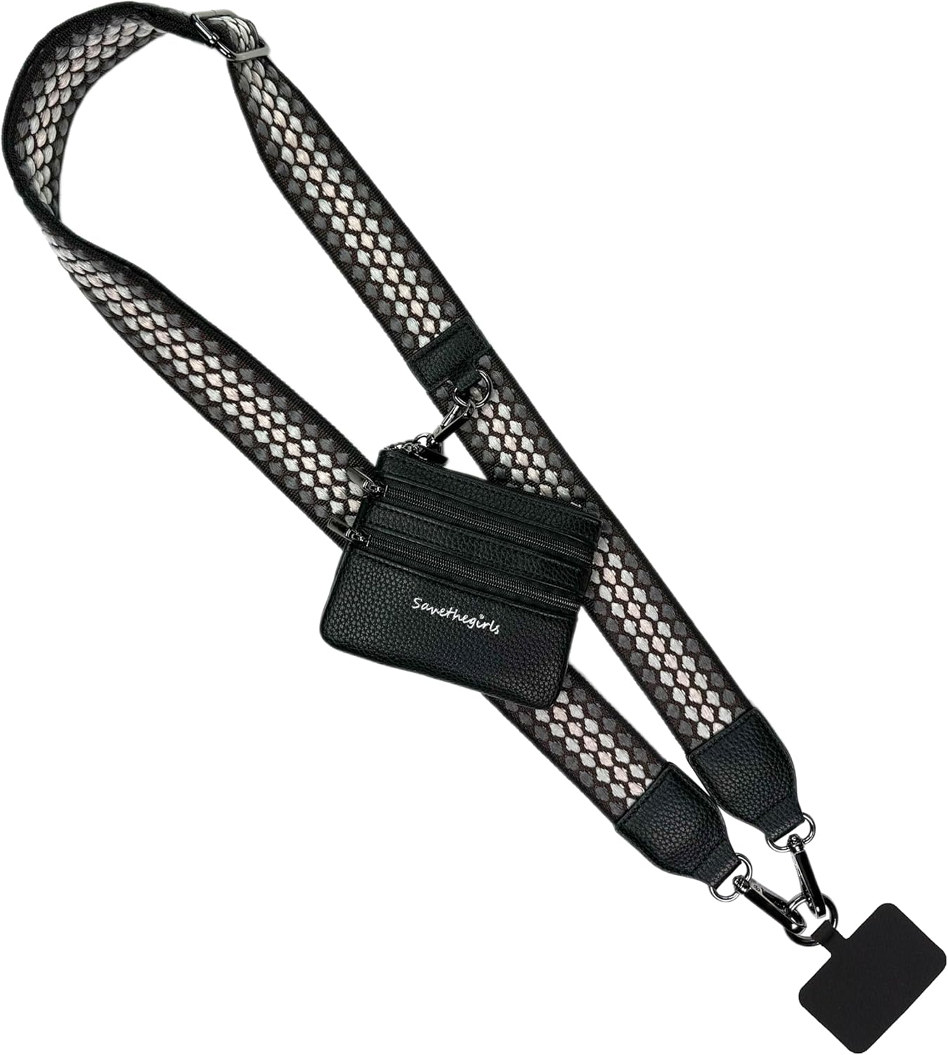 Original Clip and Go Phone Strap with Zipper Wallet Pouch