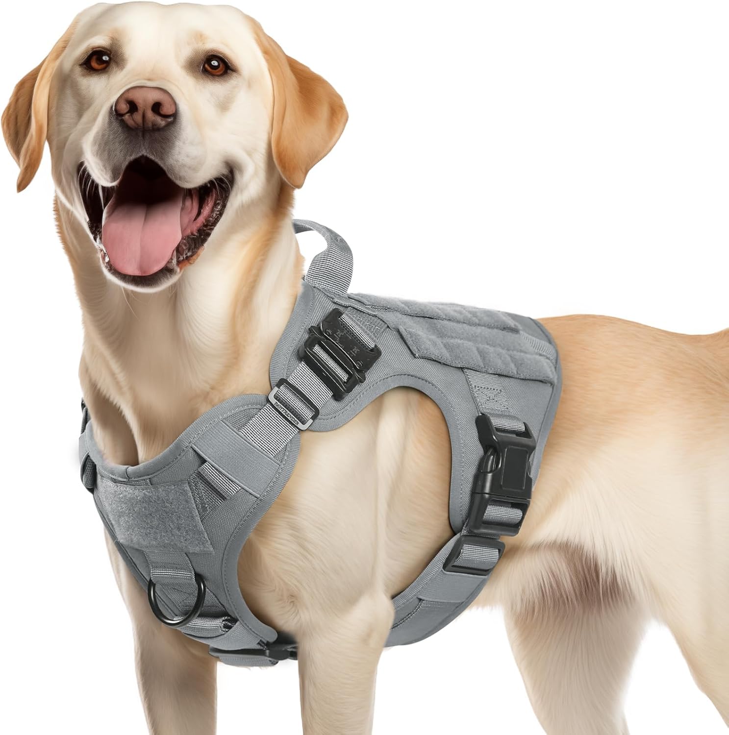 rabbitgoo Tactical Dog Harness for Medium Breeds - Heavy Duty Vest