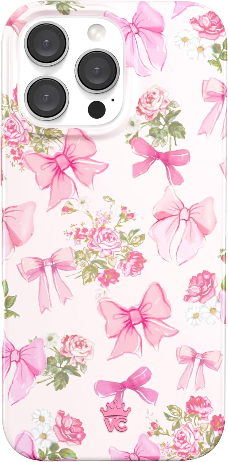VELVET CAVIAR iPhone 16 Pro Max Case Coquette Bows Posie Pink