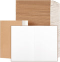 A5 Blank Kraft Notebooks 100 Pack - Bulk Sketchbooks for Kids