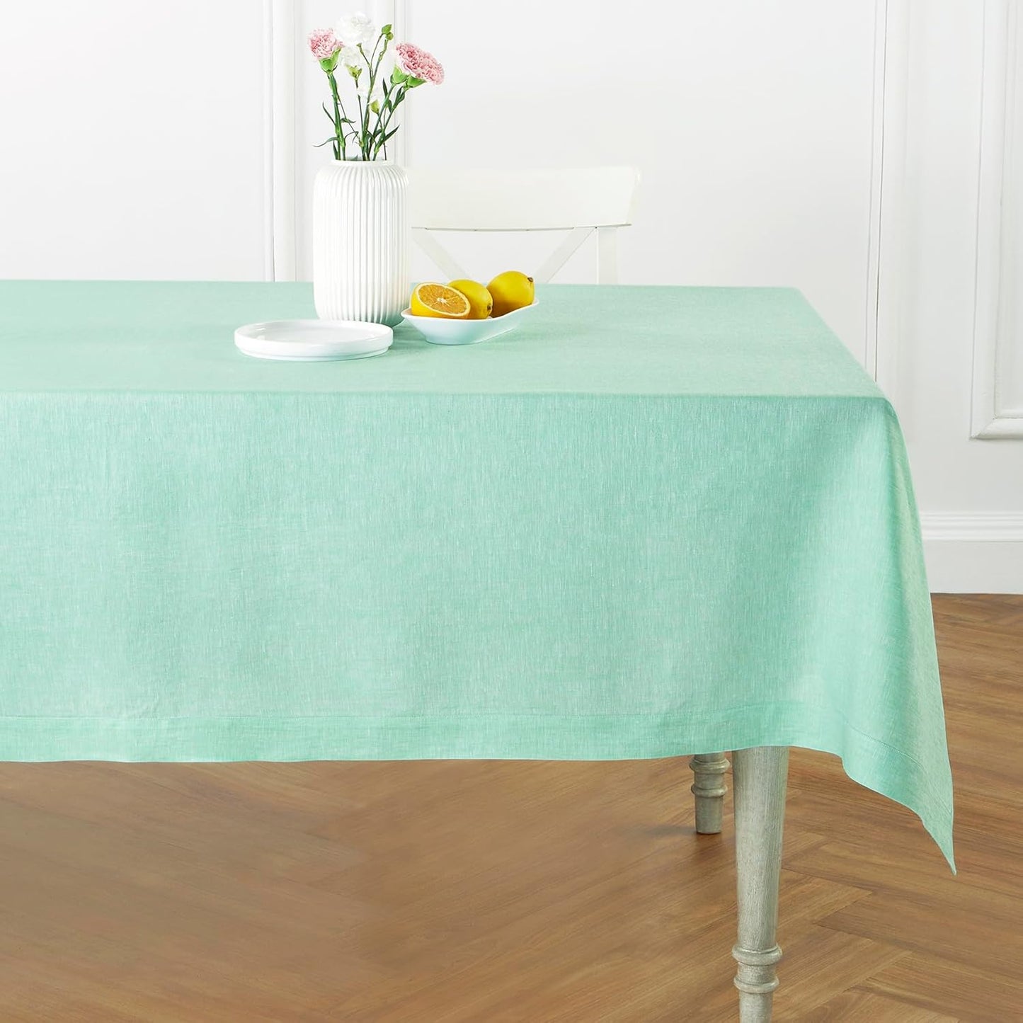 Elegant 60 x 108 Inch Pure Linen Tablecloth for Stylish Dining