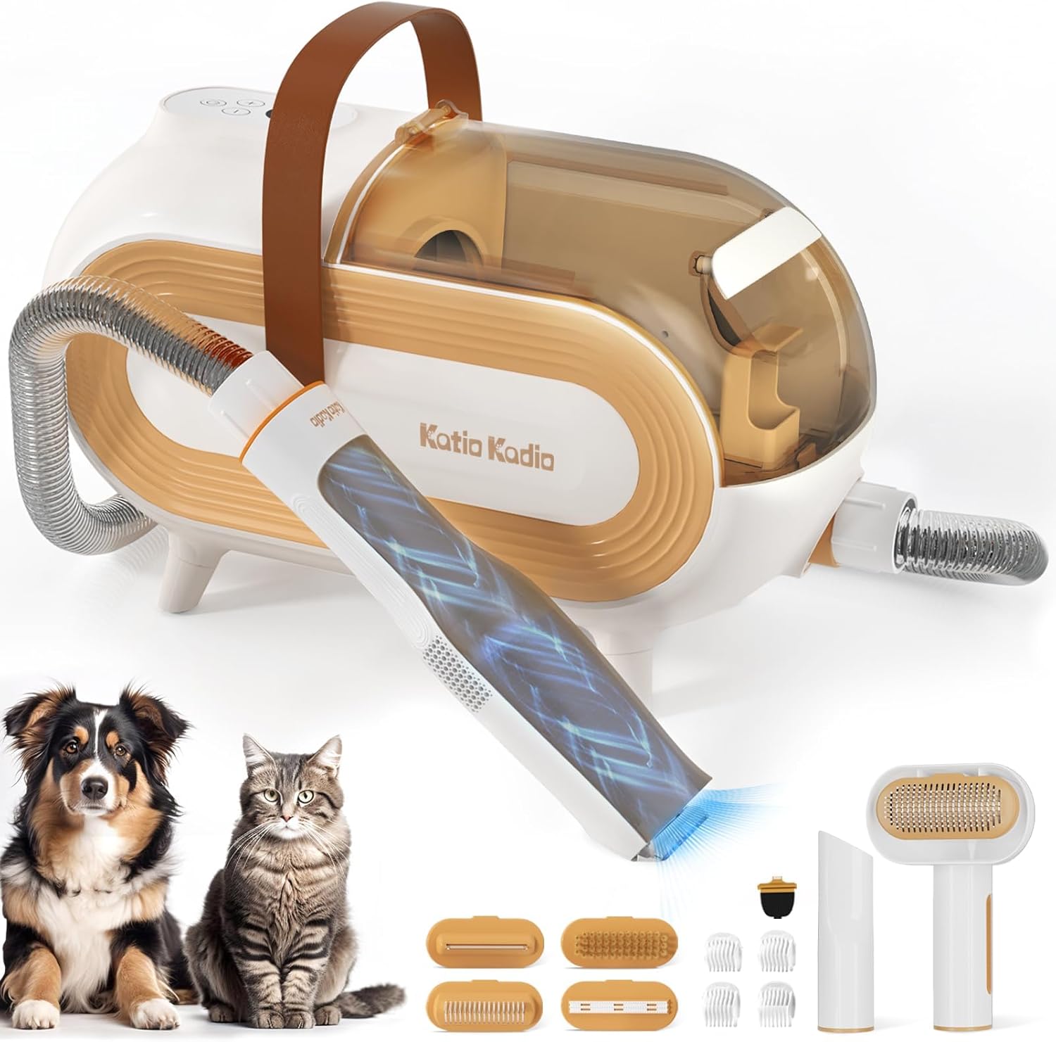 Ultra-Quiet Pet Grooming Vacuum - 99% Hair Removal 