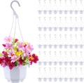 Roshtia 50 Pcs 3.7 inch Plastic Hanging Plant Pots for Home