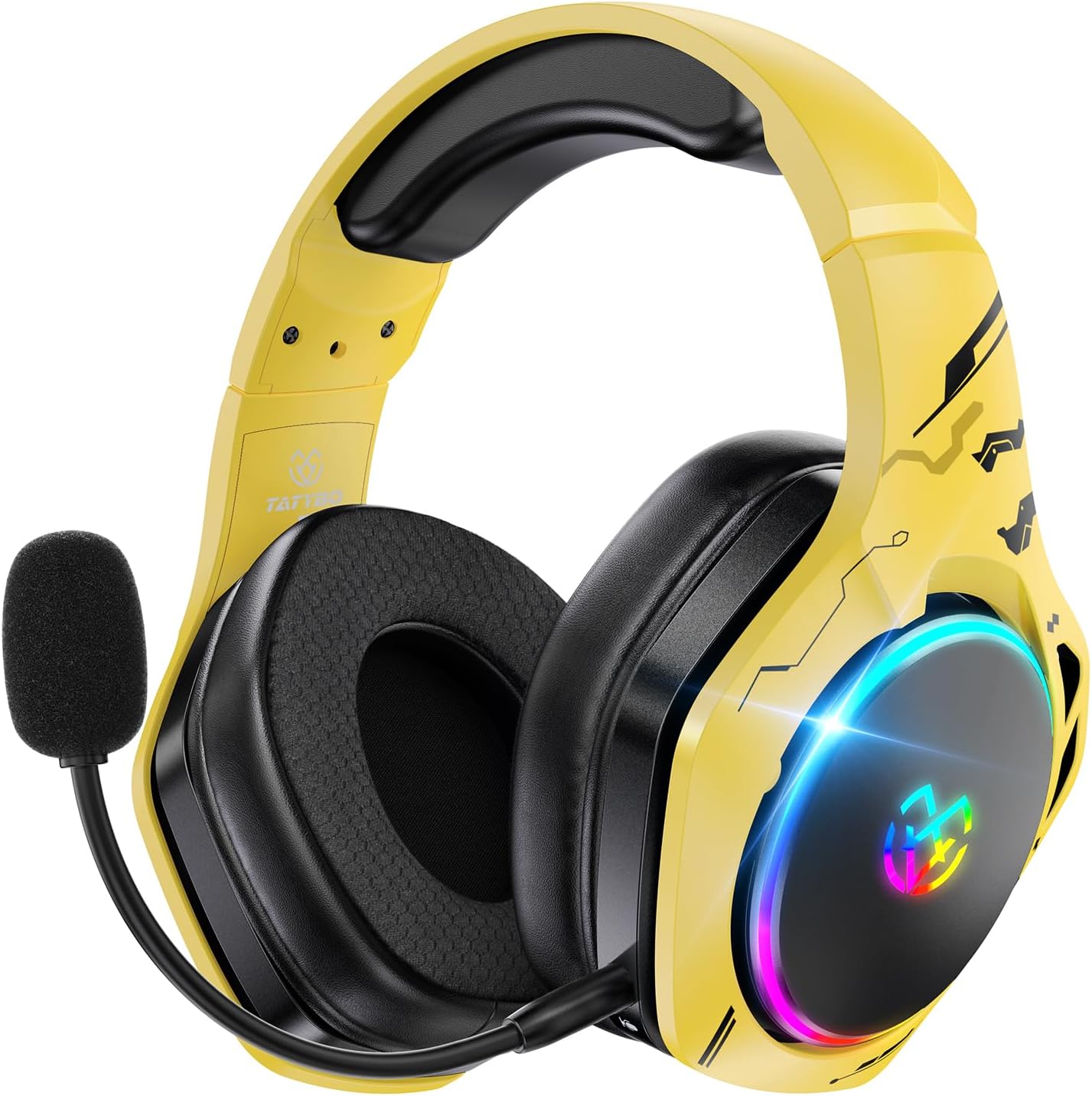 Wireless Gaming Headsets for Ps5 Ps4 PC with 40H+ Battery Life