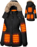Heated Jackets for Women with 18400mAh Battery - Parka Heated Jacket