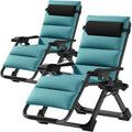 Zero Gravity Chair Outdoor Padded Lounge Chair - Ergonomic Recliner is