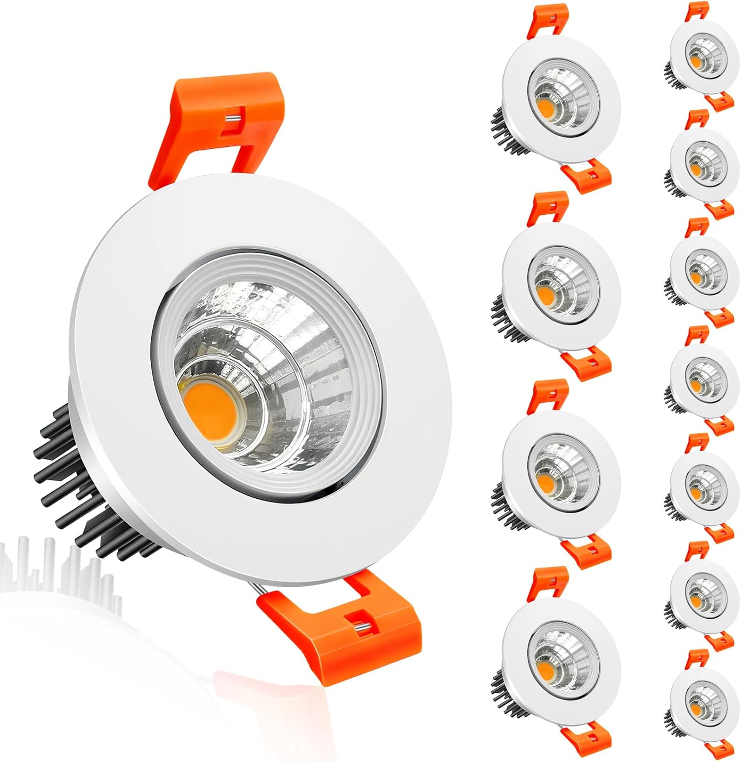 inShareplus 2 Inch LED Downlight - Dimmable Warm White Lighting