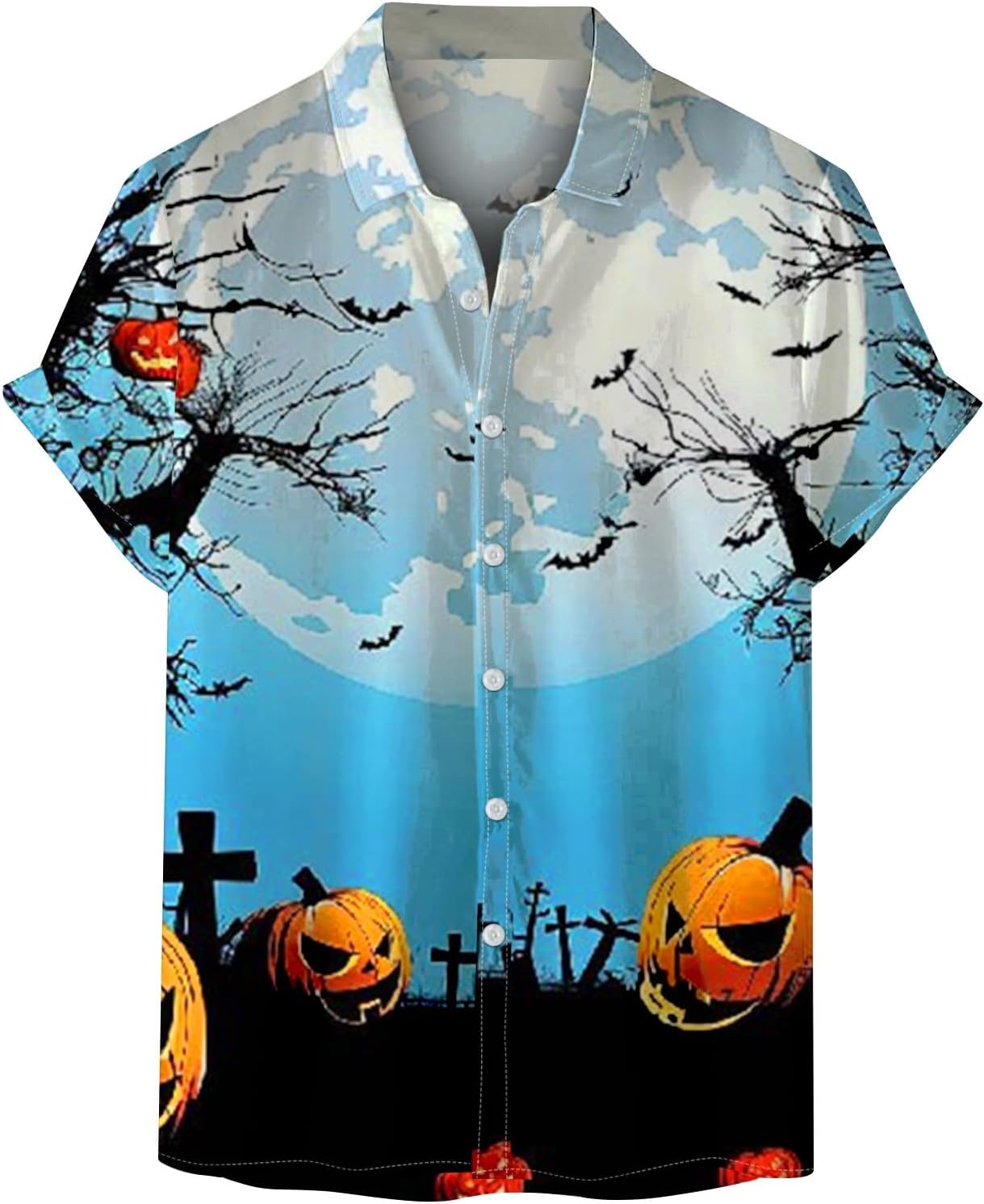 Scary Devil Graphic Hawaiian Shirt