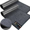 GORILLA GRIP Traffic Guard Door Mat 2 Pack - Heavy Duty Waterproof