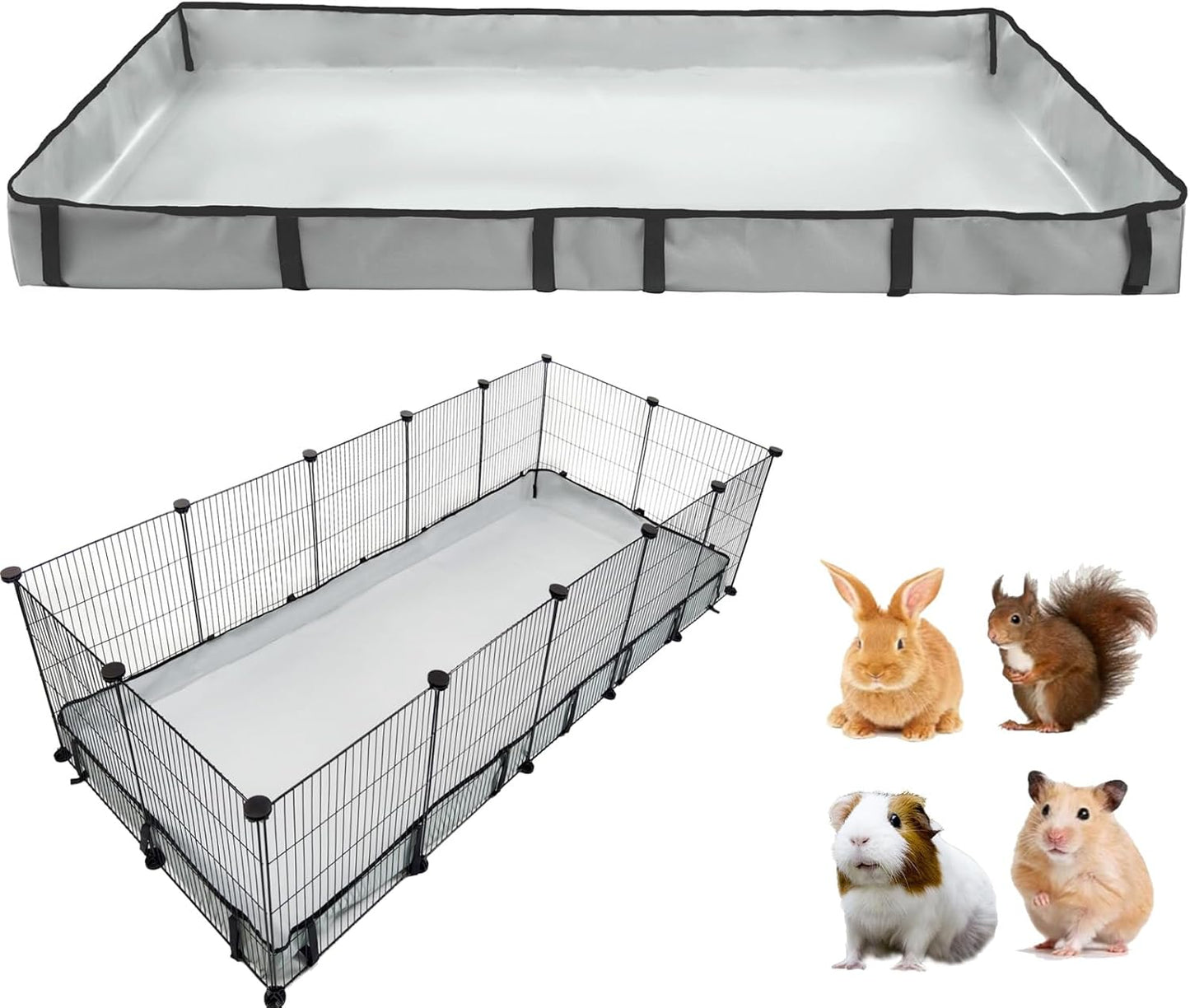 Guinea Pig Cage Liner Tarp Waterproof Washable for Small Pets