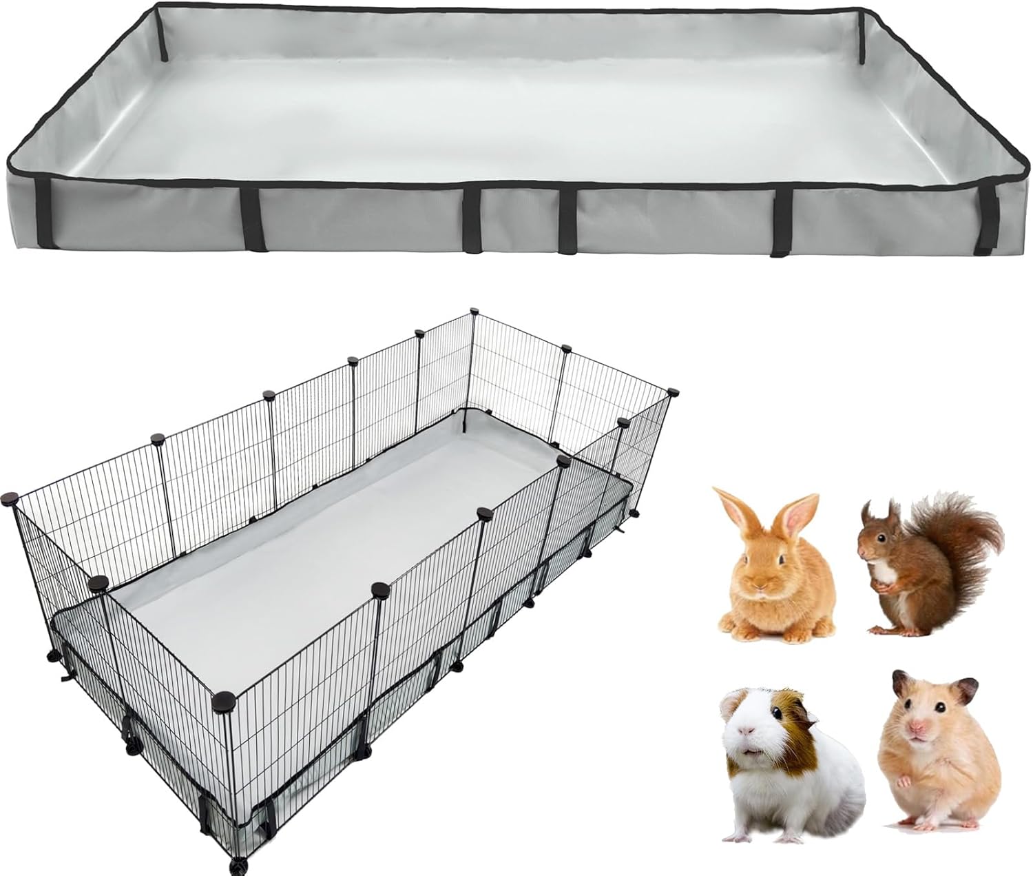 Guinea Pig Cage Liner Tarp Waterproof Washable for Small Pets