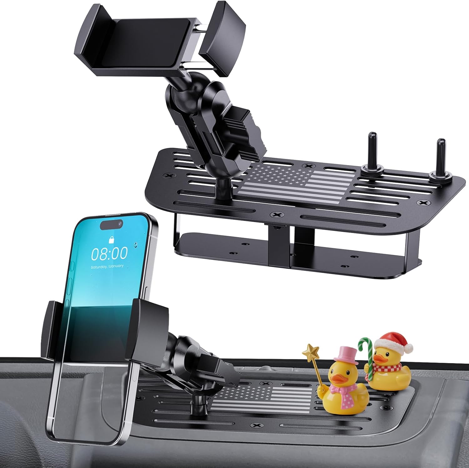 Upgraded Metal Phone Mount for Jeep Wrangler JK JKU 2011-2018