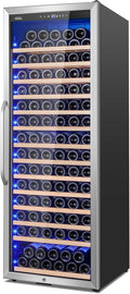 24 Inch Wine Cooler Refrigerator Freestanding - 154-Bottle Capacity
