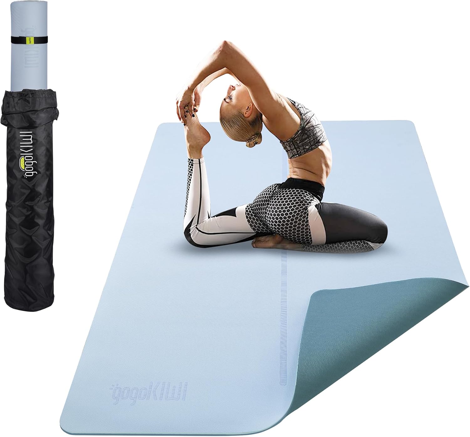 Large Yoga Mat 6ftx4ft for Home Workout, Extra Wide & Thick