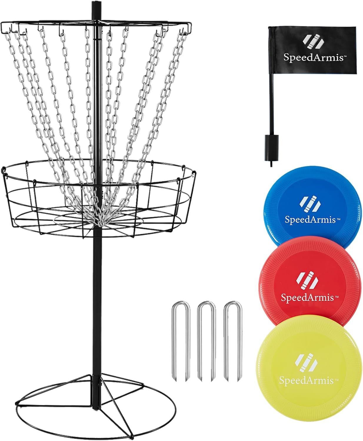 SpeedArmis Pro Disc Golf Set - Portable & Durable