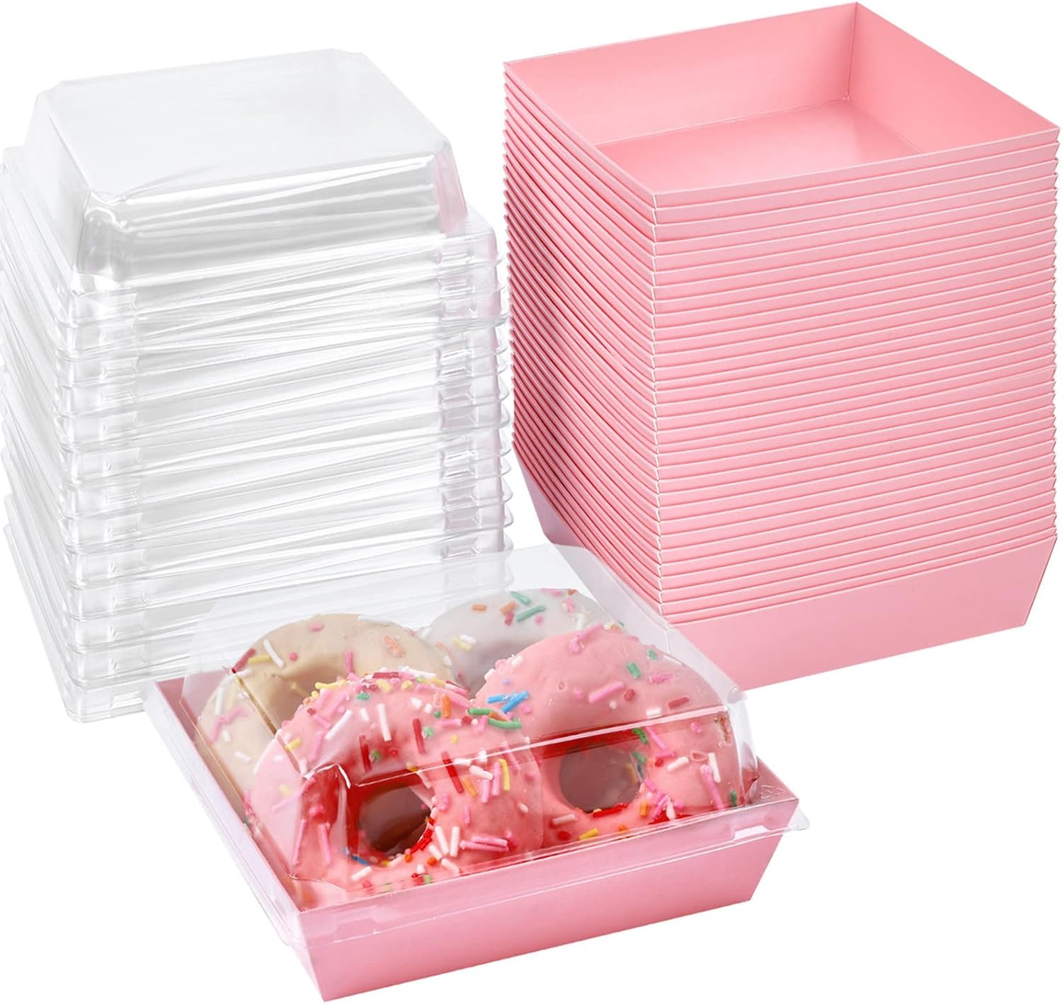 Ocmoiy Small Charcuterie Boxes with Clear Lids for Treats