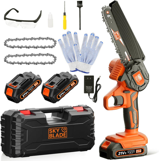 6 Inch Mini Chainsaw Cordless for Wood Cutting and Trimming