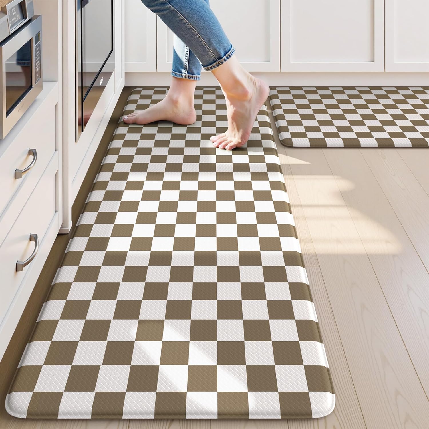 KIMODE Kitchen Mats Anti Fatigue Cushioned for Comfort and Style
