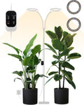 GLOWRIUM 48W LED Dual-Head Grow Light for Tall Indoor Plants