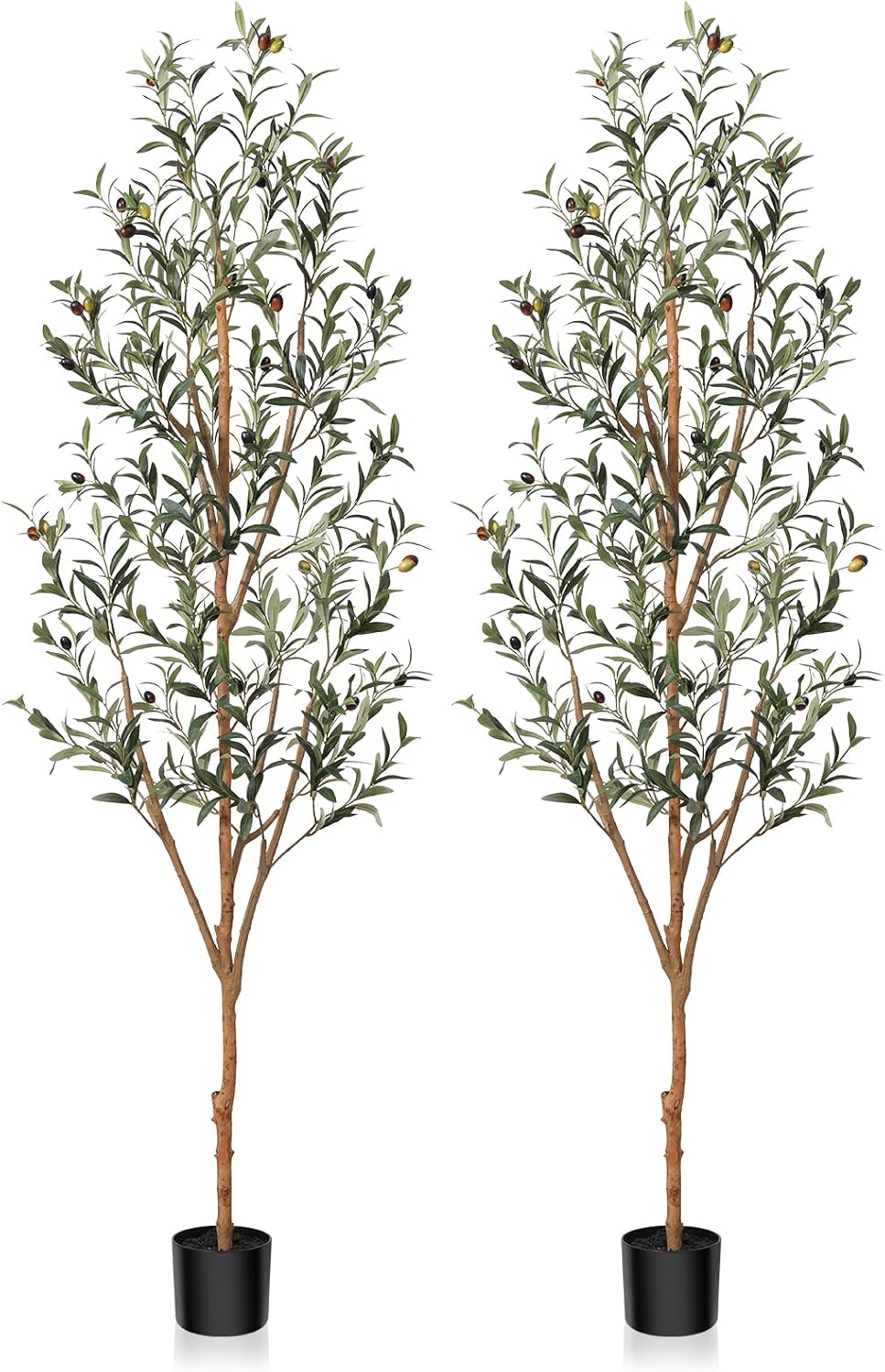 Kazeila 6FT Tall Artificial Olive Tree for Home Office Decor