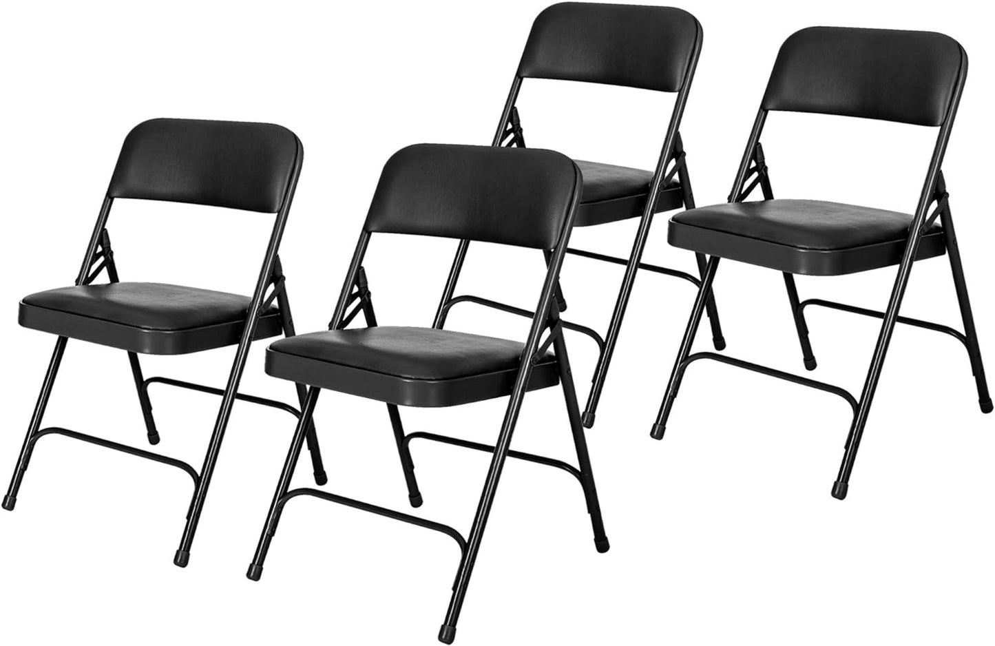 4 Pack Premium Vinyl Folding Chairs - Versatile & Stylish