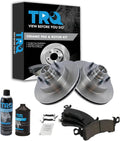 TRQ Front Brake Pad & Rotor Kit Compatible with 1990-2002 Chevy Astro