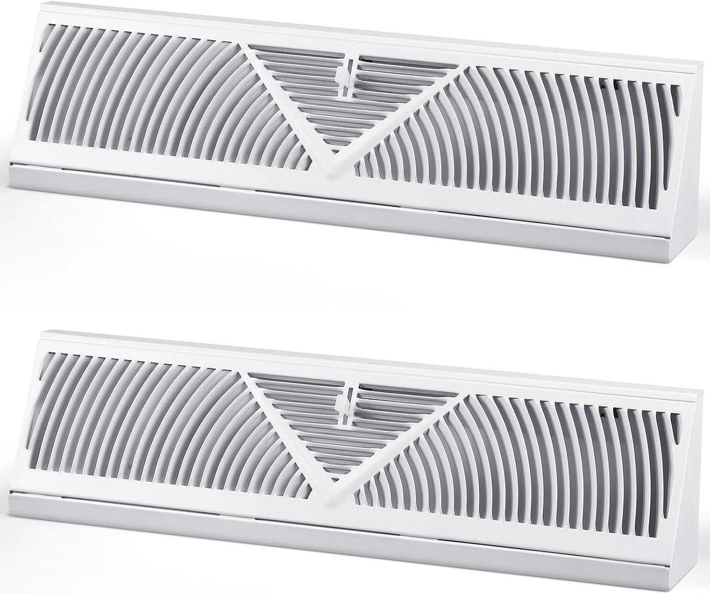 2 Pack Baseboard Register Vent Covers for Home Air Control