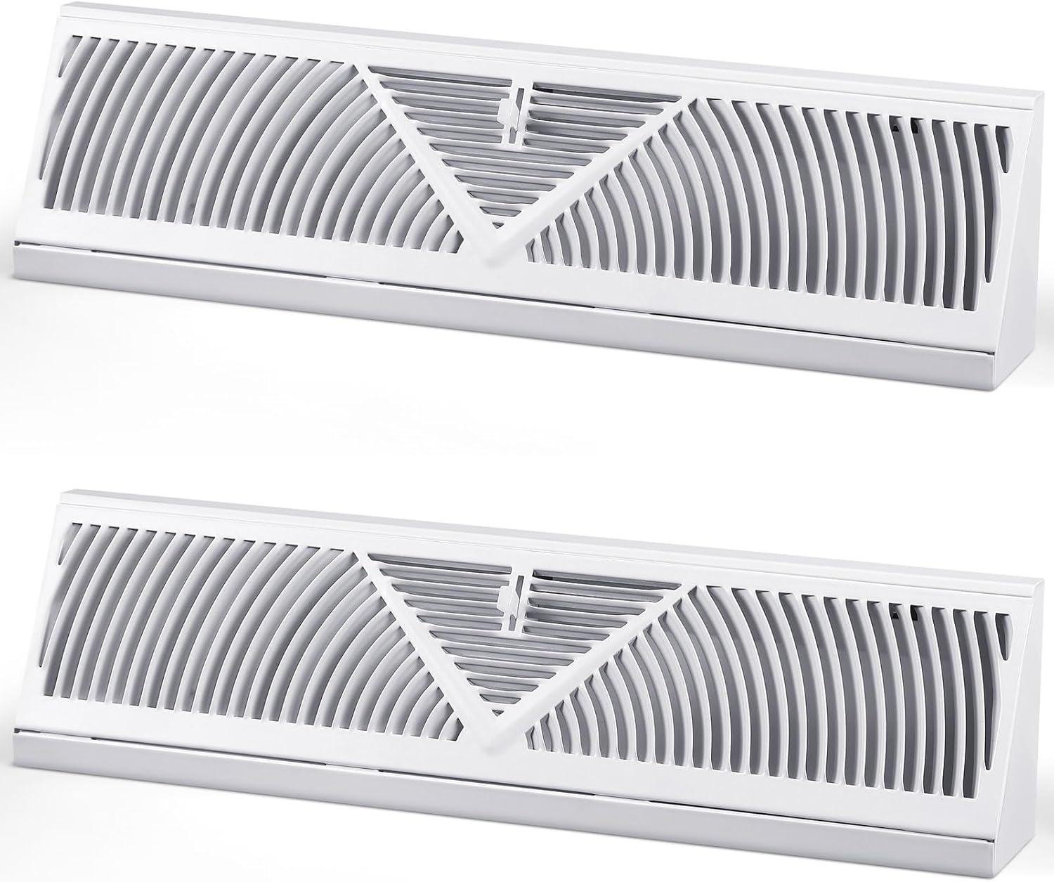 2 Pack Baseboard Register Vent Covers for Home Air Control