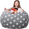 Stuffed Animal Storage Bean Bag Chair Cover - Extra Large Organizer