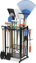 Garden Tool Organizer Rack for Up to 50 Tools, Heavy-Duty Steel