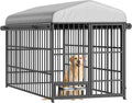 HOOBRO Outdoor Dog Kennel with Cover for Large Dogs - Durable