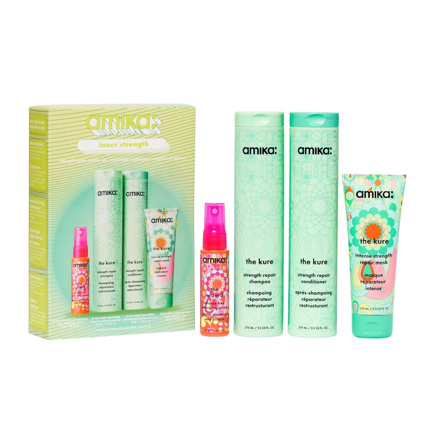 Amika Inner Strength Repair Routine Set for Damaged Hair