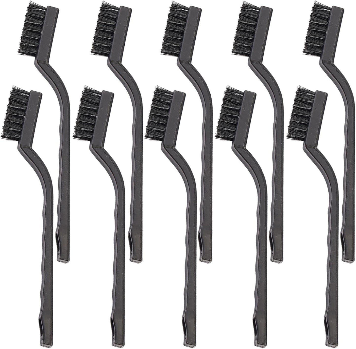 10PCS ESD Cleaning Brush Kit - Static-Free Cleaning for Electronics - Black