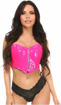 Daisy corsets Top Drawer Black Patent Bustier Top - Sleek Shape