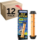 12pk GATCH Fruit Fly Trap Sticky Fly Stick Pack - Ready to Use