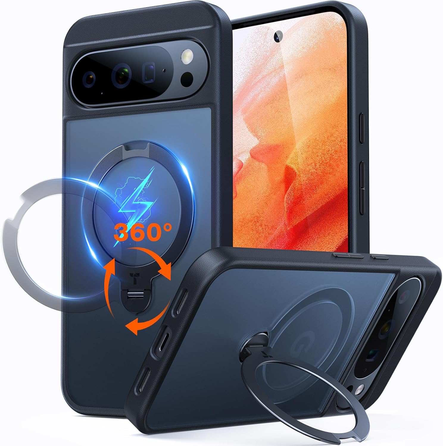 TORRAS Q3 Spin Magnetic 360 Stand for Google Pixel 10 Pro Case