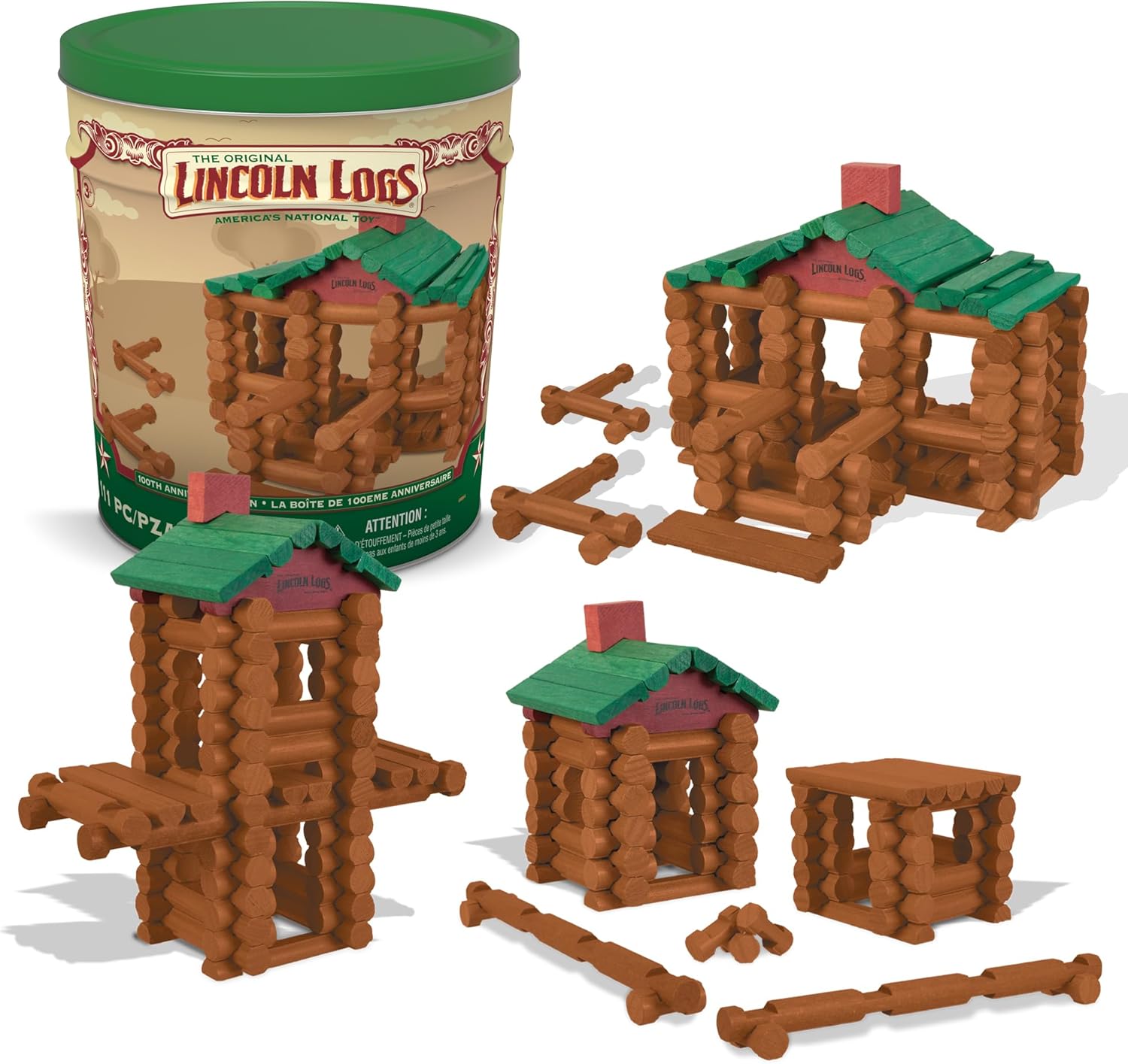 Classic Building Fun: Lincoln Logs 100th Anniversary Tin