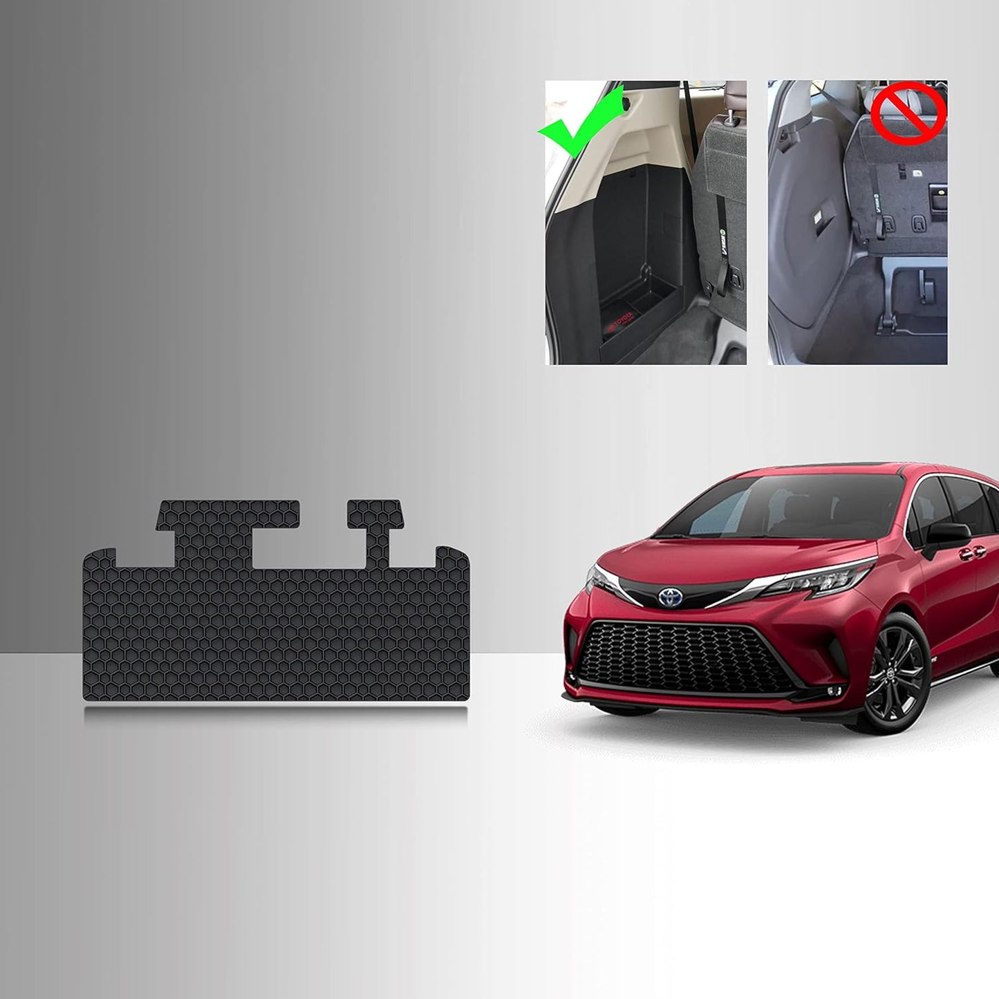 TOUGHPRO Storage Mats for Toyota Sienna 2021 2025 - Heavy Duty